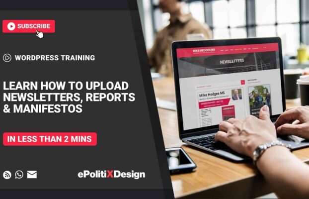 How to Upload Newsletters, Reports & Manifestos